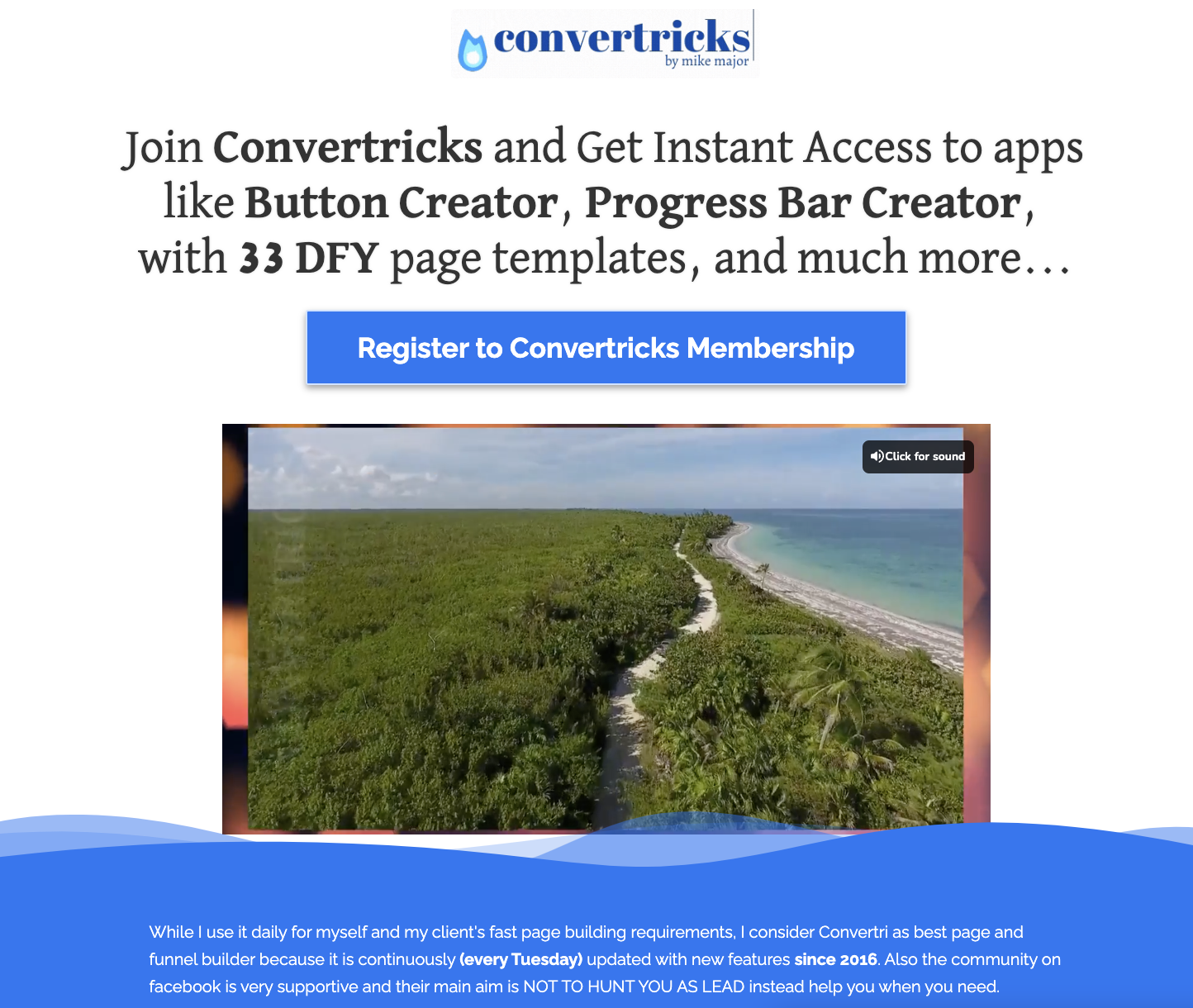 Screenshot of Convertrics